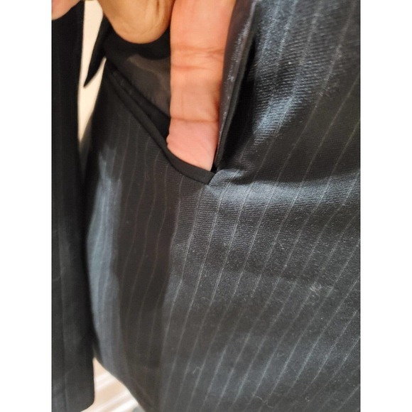 Calvin Klein Women's Black Single Breasted Three Button Blazer Jacket Size 8 - Picture 4 of 13